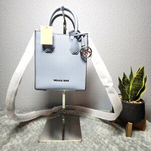 NEW Michael Kors Mercer X-Small Shopper Crossbody-Pale Blue - PRICE IS FIRM